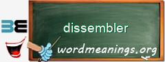 WordMeaning blackboard for dissembler